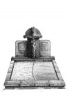 Памятник из белого камня с резным крестом стоимость на порядок ниже памятника из гранита hspace=