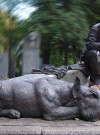 Памятник надгробия Юрия Владимировича Никулина на Новодевичьем кладбище hspace=
