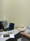 Обсуждение с заказчиком художественного оформления памятника. hspace=