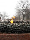 Бронзовый венок. Вечный огонь. hspace=