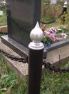 Маковка на столбик оградки. Нержавейка. hspace=