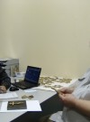 Обсуждение с заказчиком изготовления надгробия. hspace=