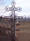 Крест на могилу кованый. Вариант № 2. Высота 160см. hspace=